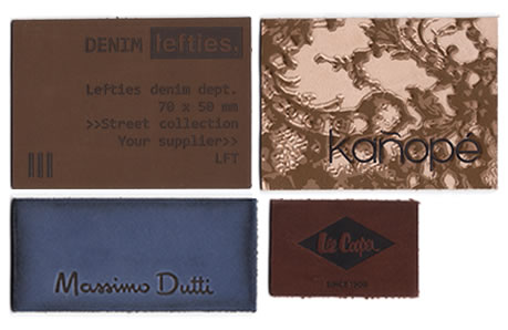 Leather patches & leather labels